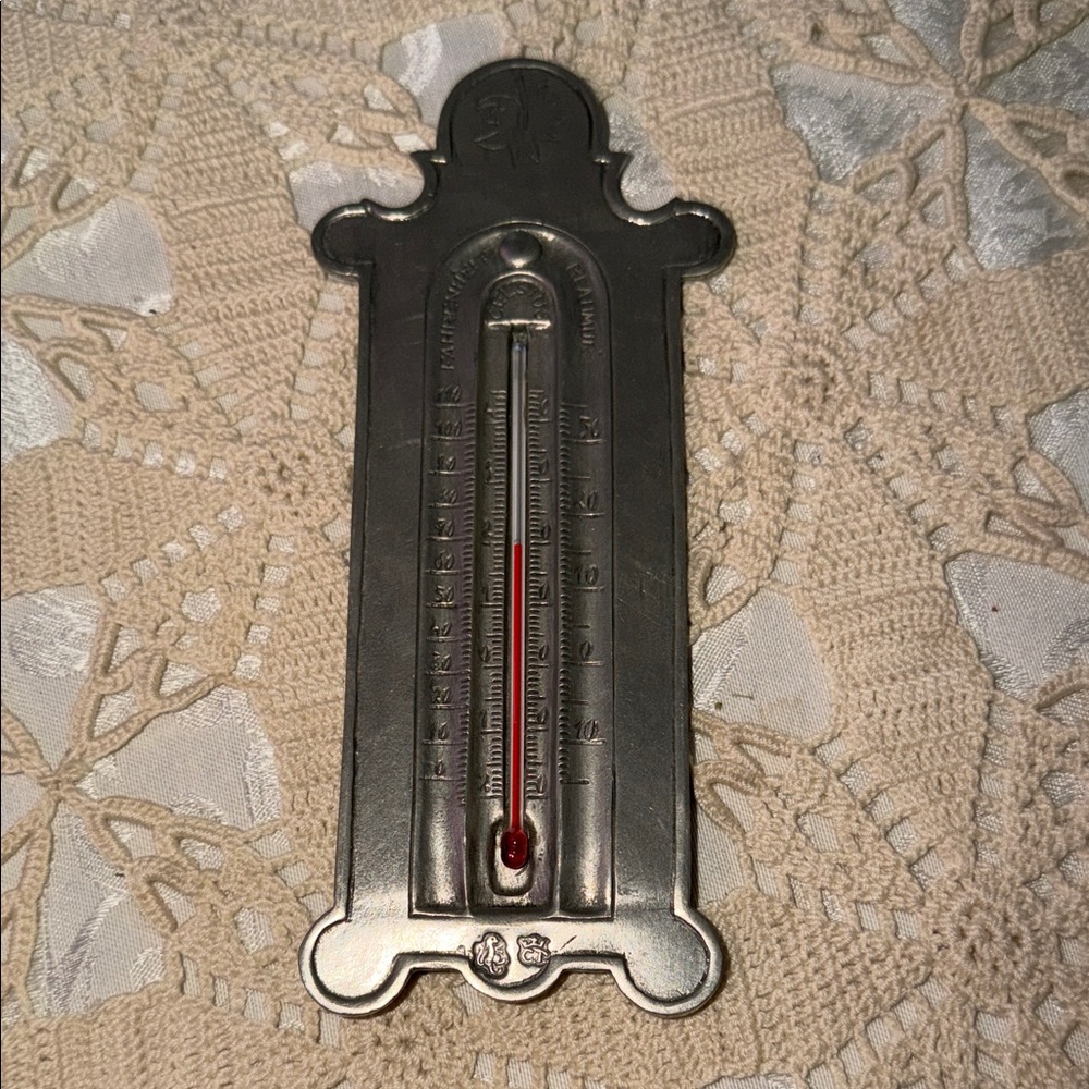 Match Pewter Wall Thermometer